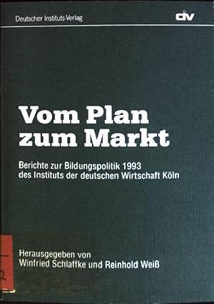 Imagen del vendedor de Vom Plan zum Markt. a la venta por books4less (Versandantiquariat Petra Gros GmbH & Co. KG)