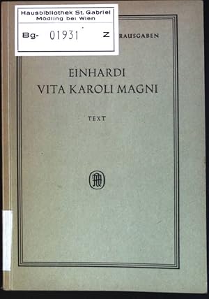 Bild des Verkufers fr Einhardi vita Karoli magni: Text zum Verkauf von books4less (Versandantiquariat Petra Gros GmbH & Co. KG)