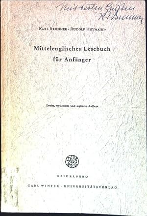 Seller image for Mittelenglisches Lesebuch fr Anfnger for sale by books4less (Versandantiquariat Petra Gros GmbH & Co. KG)