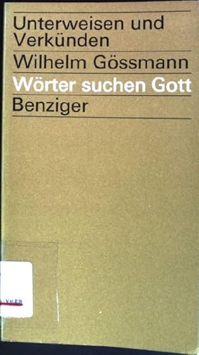 Bild des Verkufers fr Wrter suchen Gott Unterweisen und Verknden; 5 zum Verkauf von books4less (Versandantiquariat Petra Gros GmbH & Co. KG)