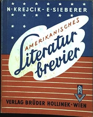 Seller image for Amerikanisches Literaturbrevier: Eine Anthologie in Prosa und Vers. for sale by books4less (Versandantiquariat Petra Gros GmbH & Co. KG)