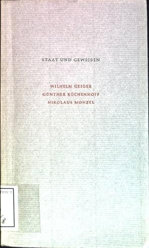 Imagen del vendedor de Staat und Gewissen a la venta por books4less (Versandantiquariat Petra Gros GmbH & Co. KG)