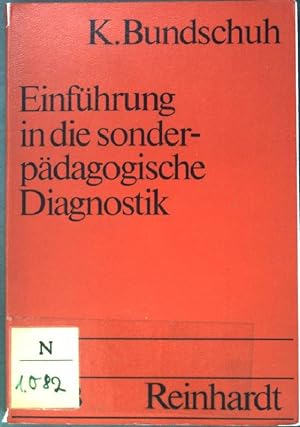 Bild des Verkufers fr Einfhrung in die sonderpdagogische Diagnostik. (Nr. 999) UTB zum Verkauf von books4less (Versandantiquariat Petra Gros GmbH & Co. KG)