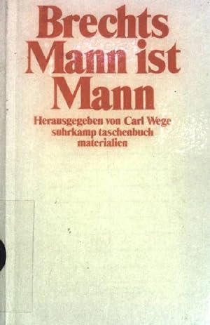 Brechts "Mann ist Mann". (Nr. 2023) Suhrkamp-Taschenbuch