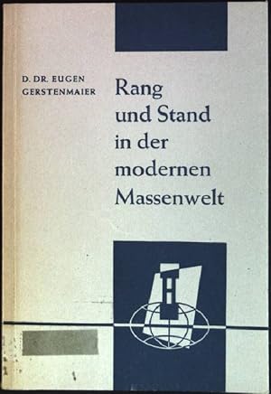 Seller image for Rang und Stand in der modernen Massenwelt for sale by books4less (Versandantiquariat Petra Gros GmbH & Co. KG)