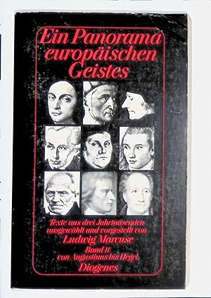 Seller image for Ein Panorama europischen Geistes. Band II. (Nr. 21161) for sale by books4less (Versandantiquariat Petra Gros GmbH & Co. KG)