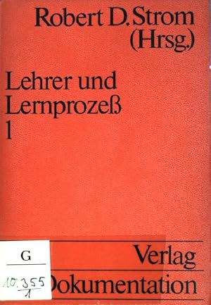 Bild des Verkufers fr Lehrer und Lernprozess; Bd. 1. (Nr. 567) UTB zum Verkauf von books4less (Versandantiquariat Petra Gros GmbH & Co. KG)