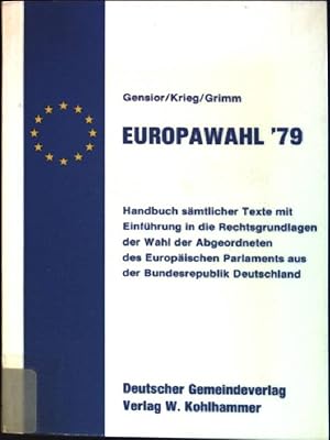 Bild des Verkufers fr Europawahl '79 zum Verkauf von books4less (Versandantiquariat Petra Gros GmbH & Co. KG)