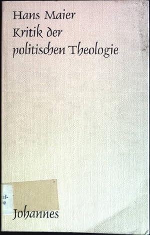 Bild des Verkufers fr Kritik der politischen Theologie zum Verkauf von books4less (Versandantiquariat Petra Gros GmbH & Co. KG)