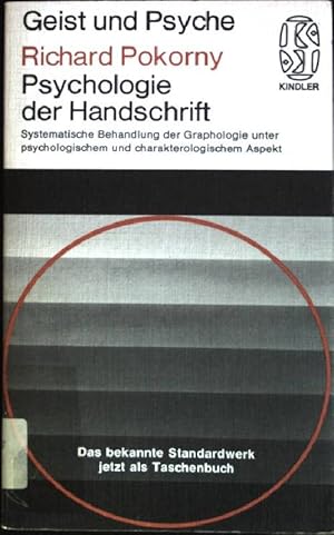 Bild des Verkufers fr Psychologie der Handschrift (Nr. 2100) Kindler-Taschenbcher zum Verkauf von books4less (Versandantiquariat Petra Gros GmbH & Co. KG)