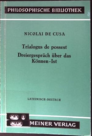 Imagen del vendedor de Dreiergesprch ber das Knnen-Ist (Nr. 285) Philosophische Bibliothek a la venta por books4less (Versandantiquariat Petra Gros GmbH & Co. KG)