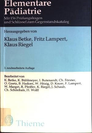 Seller image for Elementare Pdiatrie : mit 156 Prfungsfragen und Schlssel zum Gegenstandskatalog. for sale by books4less (Versandantiquariat Petra Gros GmbH & Co. KG)
