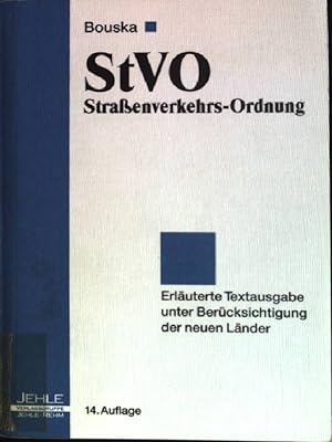 Immagine del venditore per Strassenverkehrs-Ordnung: Erluterte Textausgabe. venduto da books4less (Versandantiquariat Petra Gros GmbH & Co. KG)
