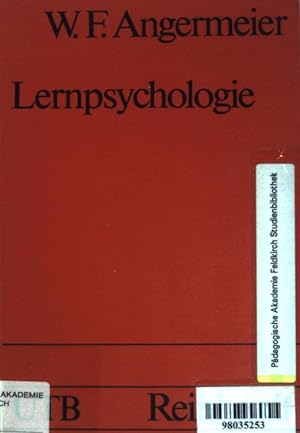 Bild des Verkufers fr Lernpsychologie. (Nr. 1305) UTB. zum Verkauf von books4less (Versandantiquariat Petra Gros GmbH & Co. KG)