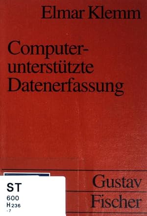 Bild des Verkufers fr Computeruntersttzte Datenerfassung. ( UTB ; 1779) Handbuch fr computeruntersttzte Datenanalyse ; Bd. 7; zum Verkauf von books4less (Versandantiquariat Petra Gros GmbH & Co. KG)