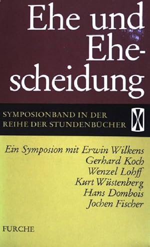 Bild des Verkufers fr Ehe und Ehescheidung (Nr. 30) zum Verkauf von books4less (Versandantiquariat Petra Gros GmbH & Co. KG)