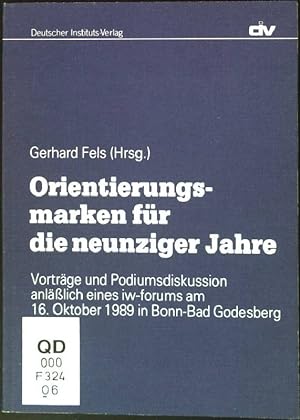 Imagen del vendedor de Orientierungsmarken fr die neunziger Jahre a la venta por books4less (Versandantiquariat Petra Gros GmbH & Co. KG)