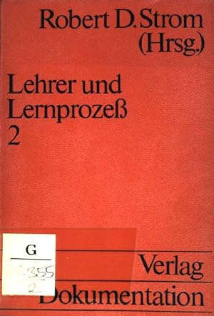 Bild des Verkufers fr Lehrer und Lernprozess; Bd. 2. (Nr. 568) UTB zum Verkauf von books4less (Versandantiquariat Petra Gros GmbH & Co. KG)