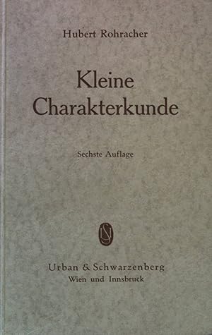 Imagen del vendedor de Kleine Charakterkunde a la venta por books4less (Versandantiquariat Petra Gros GmbH & Co. KG)