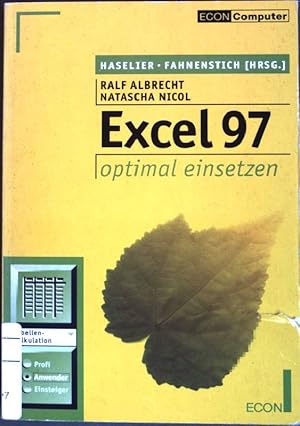 Bild des Verkufers fr Excel 97 optimal einsetzen. (Nr. 28123) ECON-Computer-Taschenbuch zum Verkauf von books4less (Versandantiquariat Petra Gros GmbH & Co. KG)