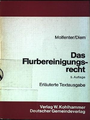 Bild des Verkufers fr Das Flurbereinigungsrecht : Textausgabe zum Verkauf von books4less (Versandantiquariat Petra Gros GmbH & Co. KG)