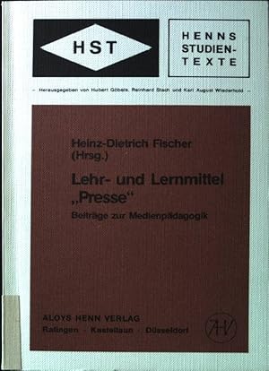 Bild des Verkufers fr Lehr- und Lernmittel "Presse": Beitrge zur Medienpdagogik. Henn-Studientexte - Nr. 11. zum Verkauf von books4less (Versandantiquariat Petra Gros GmbH & Co. KG)