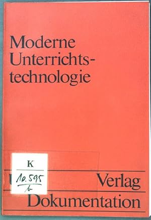 Seller image for Moderne Unterrichtstechnologie: Situationsanalyse und Basisinformationen zur Forschung und Anwendung in der BRD. (Nr. 158) UTB for sale by books4less (Versandantiquariat Petra Gros GmbH & Co. KG)