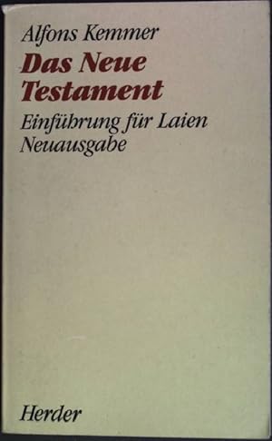 Bild des Verkufers fr Das Neue Testament : Einfhrung fr Laien. (Nr. 1728) Herderbcherei zum Verkauf von books4less (Versandantiquariat Petra Gros GmbH & Co. KG)