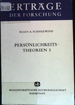 Seller image for Persnlichkeitstheorien I: Alltagspsychologie und mechanistische Anstze. Ertrge der Forschung - Band 168. for sale by books4less (Versandantiquariat Petra Gros GmbH & Co. KG)