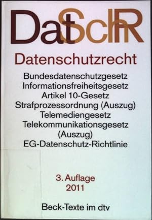 Datenschutzrecht : Textausgabe. (Nr. 5772) Beck-Texte im dtv