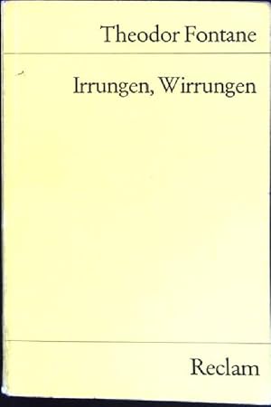 Seller image for Irrungen, Wirrungen: Roman. Universal-Bibliothek - Nr. 8971 [2]. for sale by books4less (Versandantiquariat Petra Gros GmbH & Co. KG)