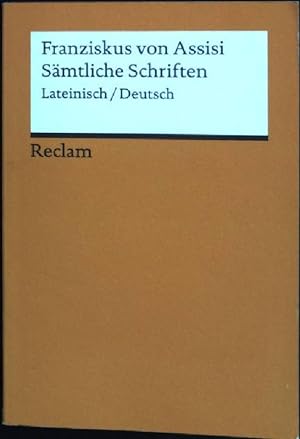 Seller image for Smtliche Schriften: Lateinisch/Deutsch. Universal-Bibliothek - Nr. 19044. for sale by books4less (Versandantiquariat Petra Gros GmbH & Co. KG)