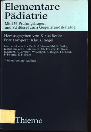 Bild des Verkufers fr Elementare Pdiatrie: Mit 156 Prfungsfragen und Schlssel zum Gegenstandskatalog. Flexibles Taschenbuch MED. zum Verkauf von books4less (Versandantiquariat Petra Gros GmbH & Co. KG)