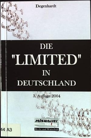 Bild des Verkufers fr Die "Limited" in Deutschland. Recht und Wirtschaft zum Verkauf von books4less (Versandantiquariat Petra Gros GmbH & Co. KG)