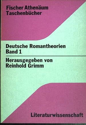 Bild des Verkufers fr Deutsche Romantheorien; Teil: Bd. 1. (Nr 2066) Fischer-Athenum-Taschenbcher ; Literaturwiss. zum Verkauf von books4less (Versandantiquariat Petra Gros GmbH & Co. KG)