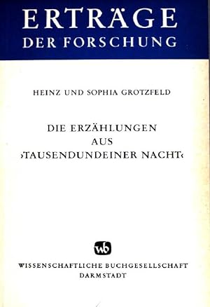 Seller image for Die Erzhlungen aus "Tausendundeiner Nacht". Ertrge der Forschung ; (Bd. 207) for sale by books4less (Versandantiquariat Petra Gros GmbH & Co. KG)