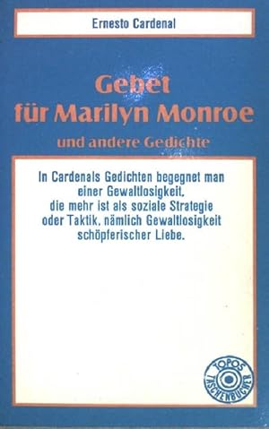 Seller image for Gebet fr Marilyn Monroe und andere Gedichte. (Nr. 23) for sale by books4less (Versandantiquariat Petra Gros GmbH & Co. KG)