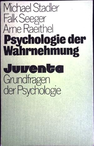 Seller image for Psychologie der Wahrnehmung. Grundfragen der Psychologie for sale by books4less (Versandantiquariat Petra Gros GmbH & Co. KG)