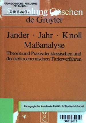 Seller image for Maanalyse Sammlung Gschen (Nr 2617) for sale by books4less (Versandantiquariat Petra Gros GmbH & Co. KG)
