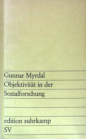 Bild des Verkufers fr Objektivitt in der Sozialforschung. (Band 508) zum Verkauf von books4less (Versandantiquariat Petra Gros GmbH & Co. KG)