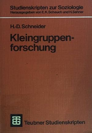Seller image for Kleingruppenforschung : mit 11 Tabellen. Teubner Studienskripten (Nr 44) for sale by books4less (Versandantiquariat Petra Gros GmbH & Co. KG)