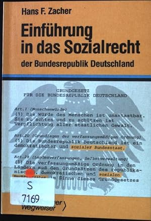 Bild des Verkufers fr Einfhrung in das Sozialrecht der Bundesrepublik Deutschland. Heidelberger Wegweiser. zum Verkauf von books4less (Versandantiquariat Petra Gros GmbH & Co. KG)