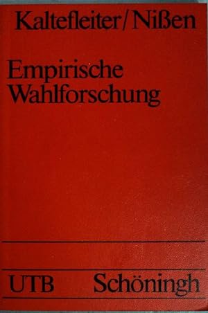 Seller image for Empirische Wahlforschung (Nr. 957) UTB for sale by books4less (Versandantiquariat Petra Gros GmbH & Co. KG)
