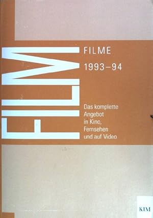 Bild des Verkufers fr Filme 1993 - 94, das komplette Angebot in Kino, Fernsehen und auf Video zum Verkauf von books4less (Versandantiquariat Petra Gros GmbH & Co. KG)