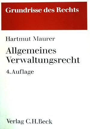 Bild des Verkufers fr Allgemeines Verwaltungsrecht. zum Verkauf von books4less (Versandantiquariat Petra Gros GmbH & Co. KG)