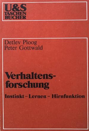 Bild des Verkufers fr Verhaltensforschung : Instinkt, Lernen, Hirnfunktion.Verhaltens. zum Verkauf von books4less (Versandantiquariat Petra Gros GmbH & Co. KG)