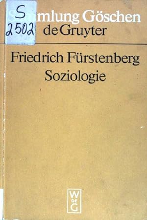 Image du vendeur pour Soziologie : Hauptfragen und Grundbegriffe. Sammlung Gschen (Nr 4000) mis en vente par books4less (Versandantiquariat Petra Gros GmbH & Co. KG)