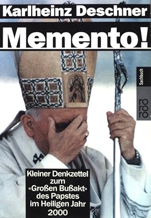 Bild des Verkufers fr Memento! : kleiner Denkzettel zum "Groen Buakt" des Papstes im heiligen Jahr 2000. ( Rororo ; 60926 ) rororo-Sachbuch zum Verkauf von books4less (Versandantiquariat Petra Gros GmbH & Co. KG)