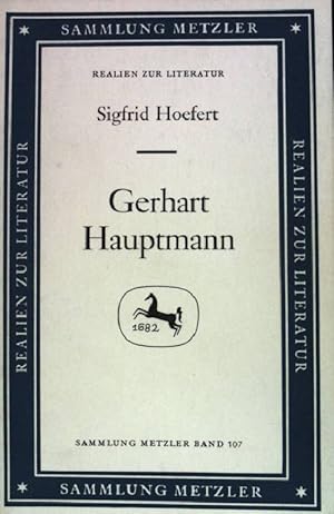 Seller image for Gerhart Hauptmann. (Nr 107) for sale by books4less (Versandantiquariat Petra Gros GmbH & Co. KG)