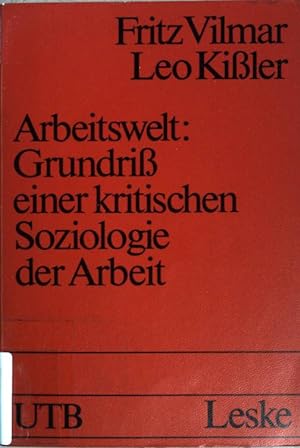 Seller image for Arbeitswelt : Grundriss e. krit. Soziologie d. Arbeit. Uni-Taschenbcher ; (Nr 1167) for sale by books4less (Versandantiquariat Petra Gros GmbH & Co. KG)